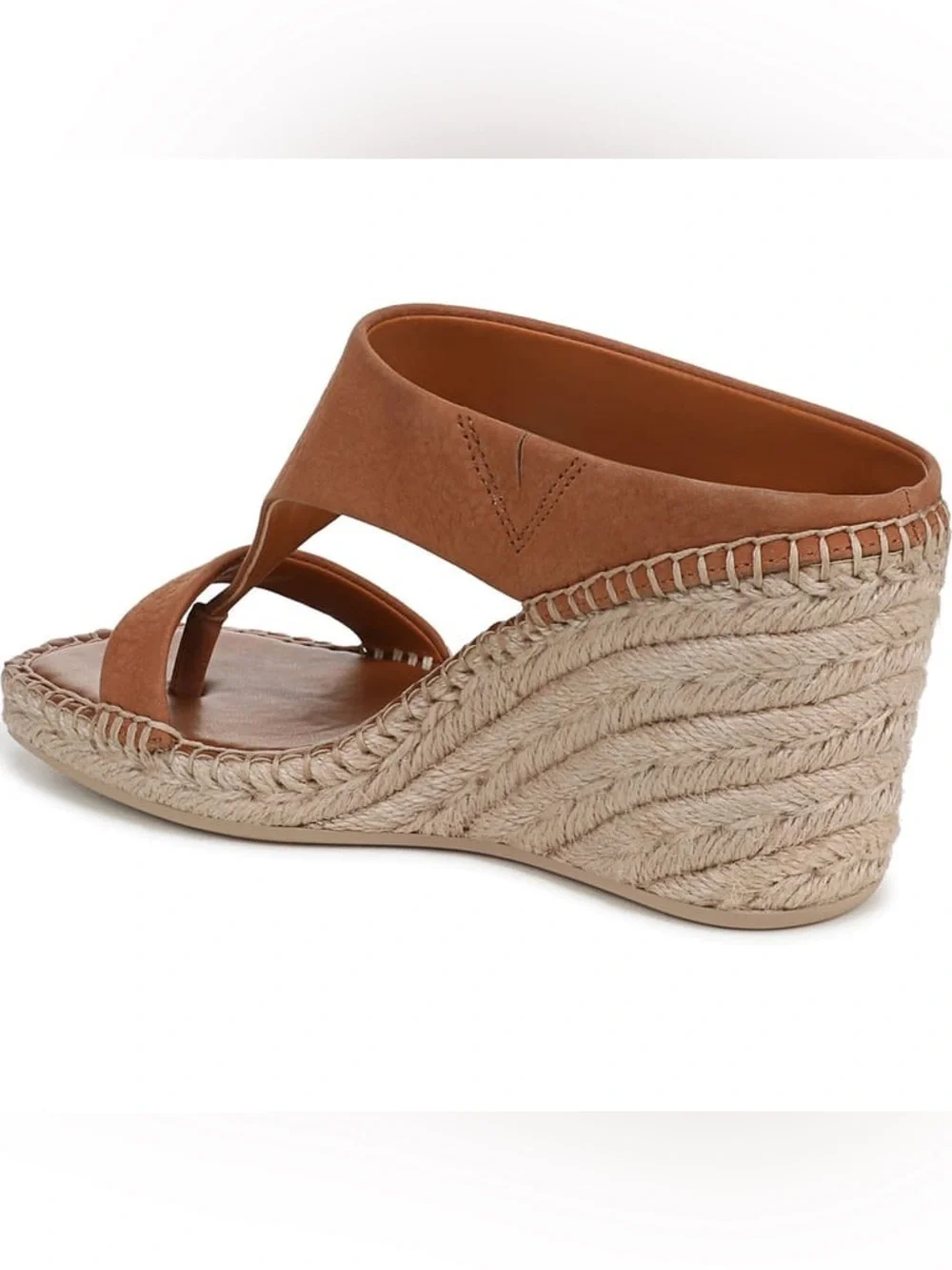 Franco Sarto Farren Leather Wedge Espadrille Sandals